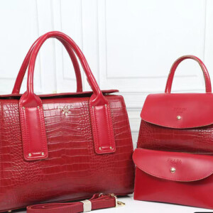 Sac à Main Femme (3 En 1) Rouge Bordeaux