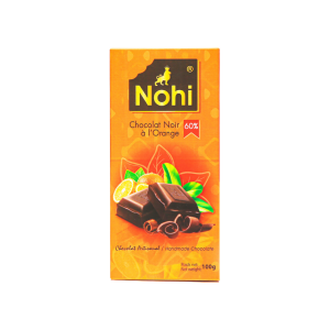 Choco Nohi - Dark Chocolate Bar with Orange 60%, 100g